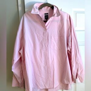 Gap Large “big shirt” light pink